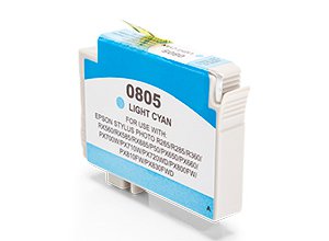 Compatible Epson C13T08054011 T0805 Light Cyan 350 Page Yield